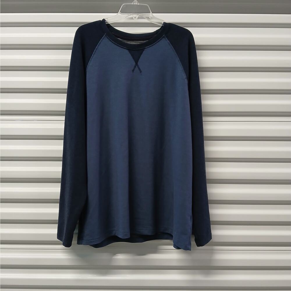 Orvis Men's Pullover Shirt Size XL Blue Long Sleeve Stretch Casual Sweater - Picture 1 of 7